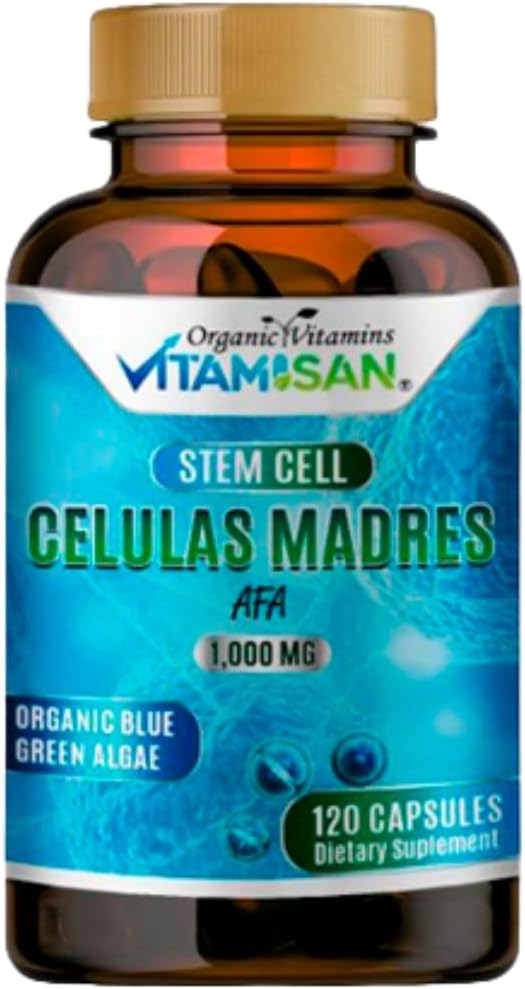 Células Madres, Cápsulas de Alga Azul-Verde Orgánica, 120 Cápsulas