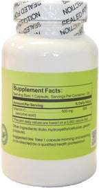 Sustained Release Vitamin C with Rutin 500 mg, 100 Capsules - Time Laboratories