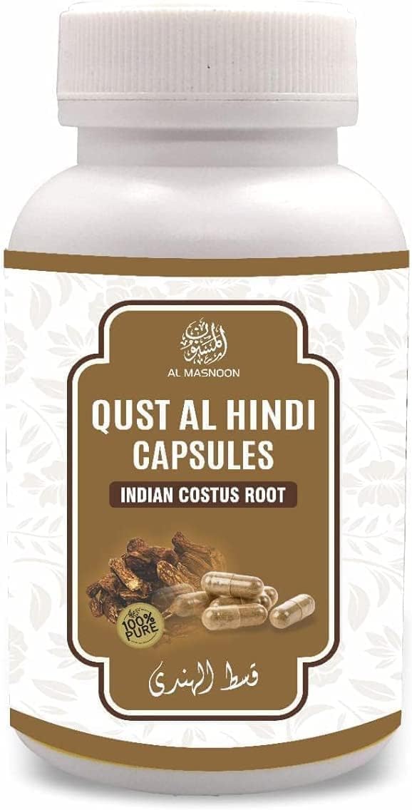 SENTA Cápsulas de Qust al Hindi - Raíz de Costo Indio 500mg (60 Cápsulas Vegetarianas)