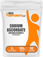 Sodium Ascorbate Powder - Buffered Vitamin C, 2g per Serving, 100g
