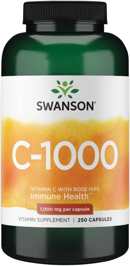 Swanson Vitamina C con Escaramujo - Complemento Alimenticio 1000 mg - 2 Pack (180 Cápsulas) – Image 8