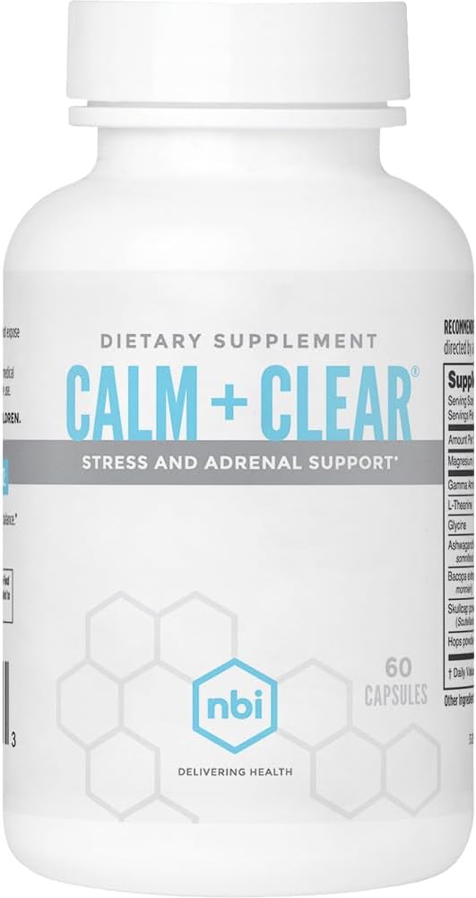 NBI Calm + Clear, 60 Cápsulas - Apoyo para el Estado de Ánimo y Concentración