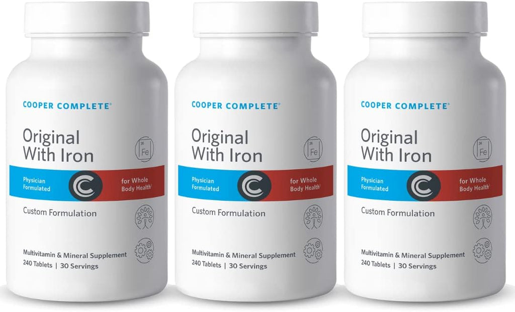 Cooper Complete Multivitamínico Original Completo con Hierro - 90 Días