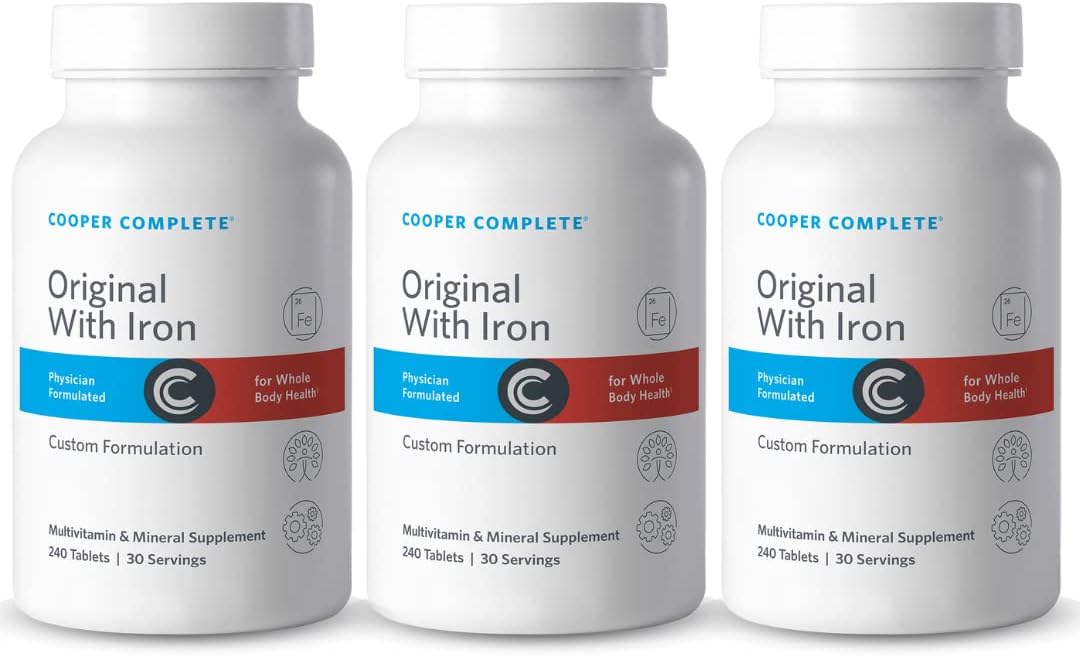Cooper Complete Multivitamínico Original Completo con Hierro - 90 Días