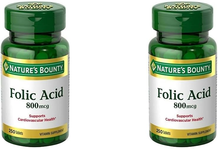 Nature's Bounty Folic Acid 800 mcg, 250 Tablets