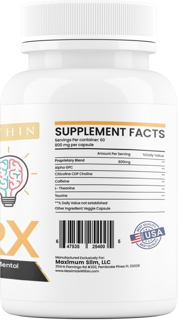 Maximum Slim Infinite Focus RX Nootropic Capsules