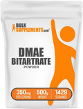 DMAE Bitartrato en Polvo - 500g - Suplemento de Dimetilaminoetanol - Sin Sabor y Sin Gluten