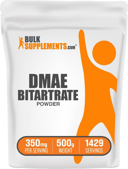 DMAE Bitartrato en Polvo - 500g - Suplemento – Ingrediente único: DMAE bitartrato en polvo, sin excipientes ni – Image 1