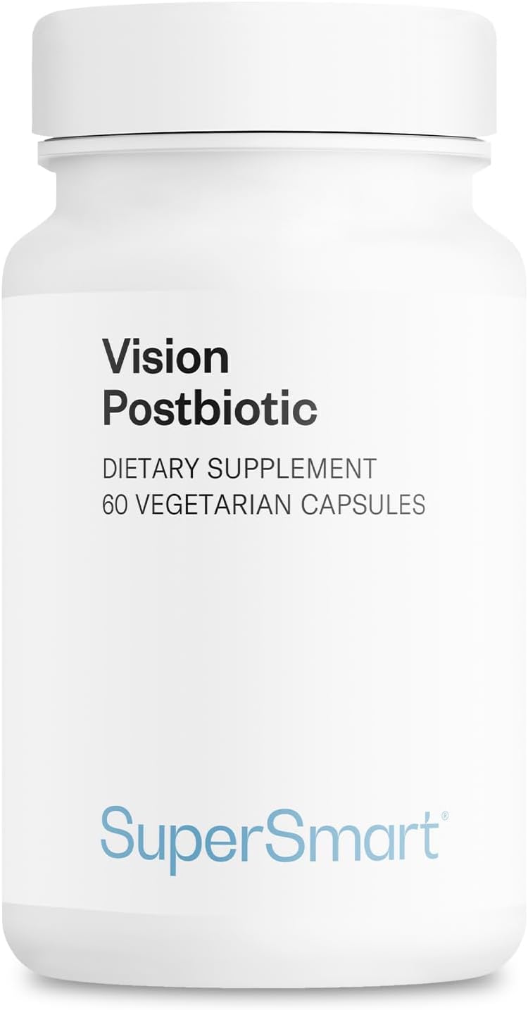 Supersmart Vision Postbiotic – 140 mil millones de células por día – Suplemento para la fatiga ocular – 60 cápsulas vegetarianas