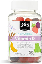 365 by Whole Foods Market, Gominolas de Vitamina D3 para Niños, 60 unidades