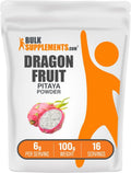 BulkSupplements.com Polvo de Fruta Dragón - Suplemento de Pitaya, Sin Gluten, 100g