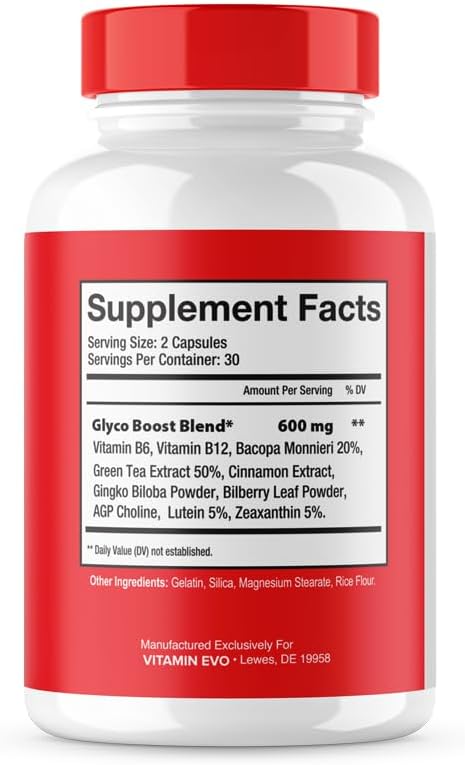 Glyco Boost – Suplemento de Ingredientes Naturales (300 Cápsulas, 5 Paquete)