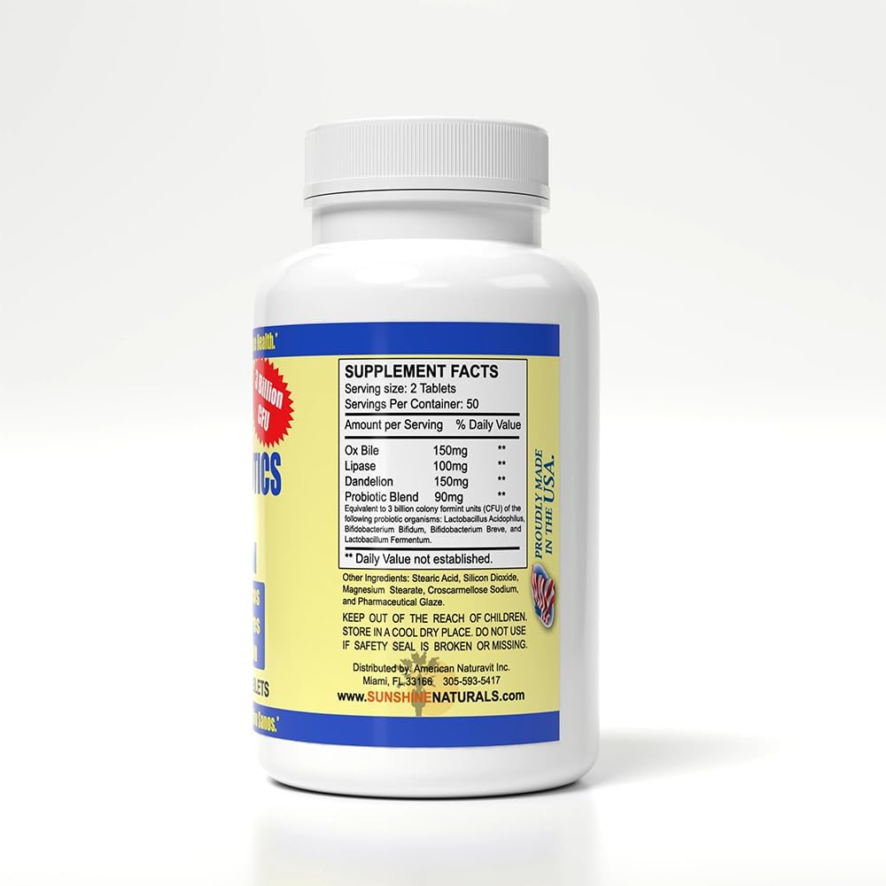 Sunshine Naturals Super Probióticos 100 Cápsulas