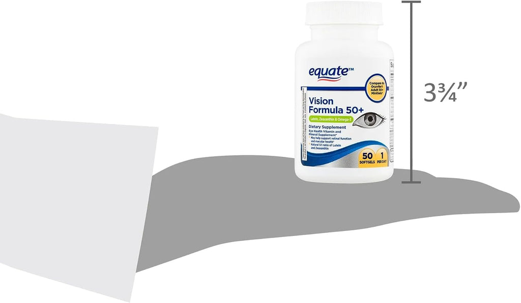 Equate Vision Formula 50+ Cápsulas Blandas - 50 uds + Sticker