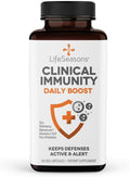 LifeSeasons Clinical Immunity Daily Boost - Complemento para el Sistema Inmunológico con Pre+Probióticos, Saúco, Zinc, Vitamina C y D3 - 60 Cápsulas