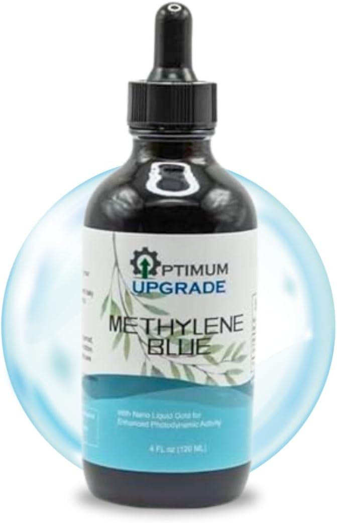 OU Methylene Blue 1% | Grado USP | Suplemento para la Salud Cerebral | Frasco con Gotero de 50 ml | Sin Formaldehído