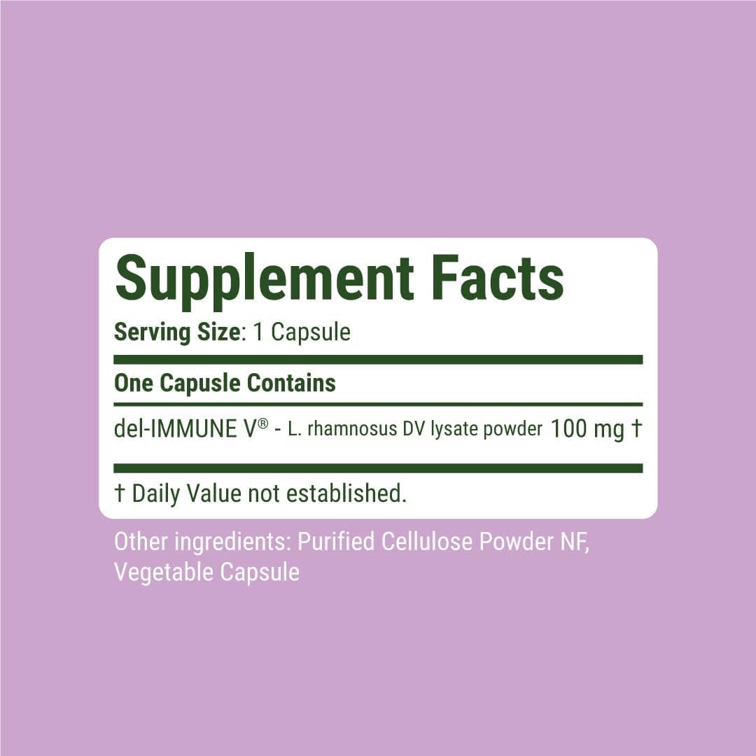 Del-Immune V® Defense by Stellar Biotics, Metabiótico Natural para el Apoyo Inmunitario y la Salud Intestinal (120 Cápsulas)
