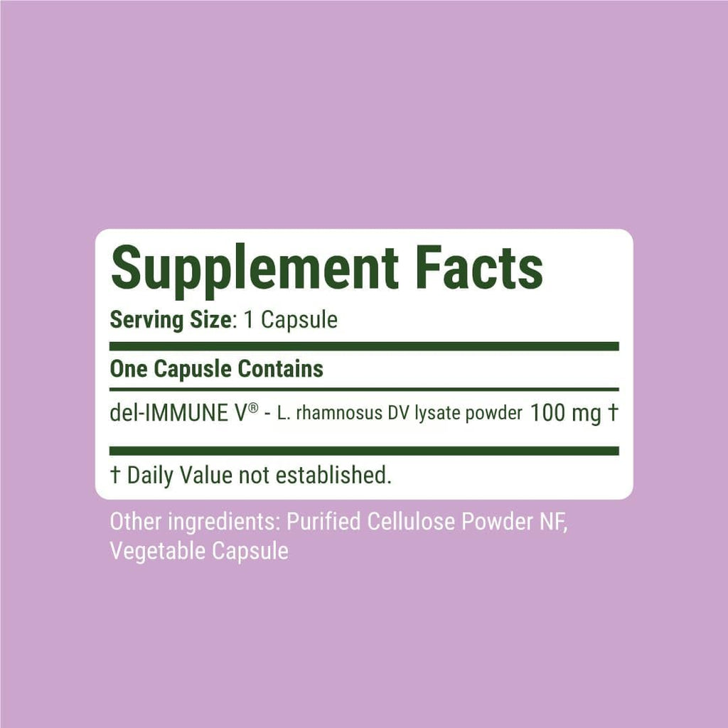 Del-Immune V® Defense by Stellar Biotics – Metabiótico Natural para el Apoyo Inmune y la Salud Intestinal (60 Cápsulas)
