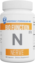 Systemic Formulas Nerve - 60 Cápsulas Bio Function #74. Suplemento de Apoyo Sistémico Nervioso.