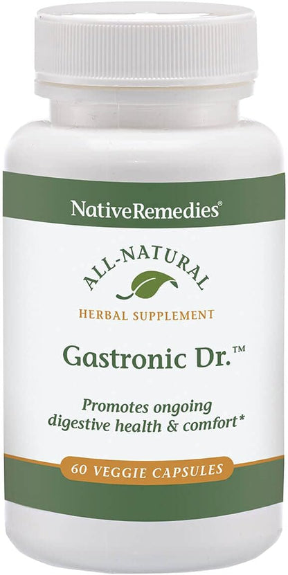 Native Remedies Gastronic Dr. para Perros - Suplemento Herbal Natural para la Digestión Saludable - 60 Cápsulas Veganas – Image 1