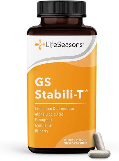 LifeSeasons GS Stabili-T - Suplemento para el Apoyo al Azúcar en Sangre - Circulación y Visión Saludables - con Cromo, – Image 1