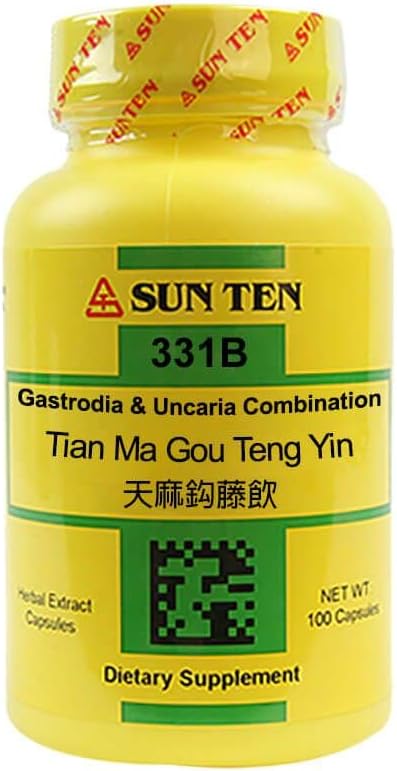 Sun Ten Gastrodia & Uncaria Combination Capsules (100 cápsulas)