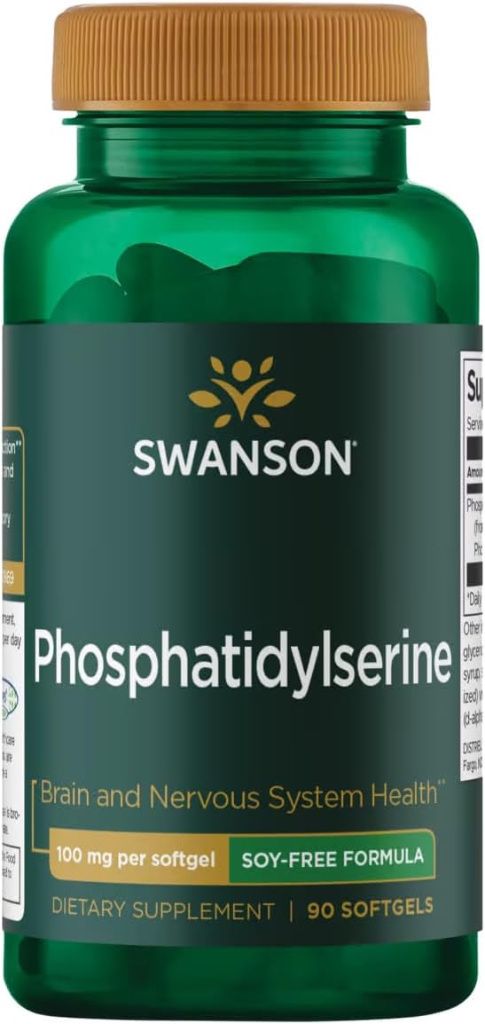 Swanson Fosfatidilserina de Girasol Sin Soja 100 mg 90 Cápsulas Blandas