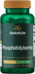Swanson Fosfatidilserina de Girasol Sin Soja 100 mg 90 Cápsulas Blandas
