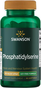 Swanson Fosfatidilserina de Girasol Sin Soja 100 mg 90 Cápsulas Blandas