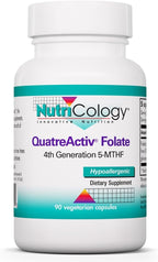 Nutricology QuatreActiv Folate - 833 mcg DFE (Quatrefolic) - 90 Cápsulas