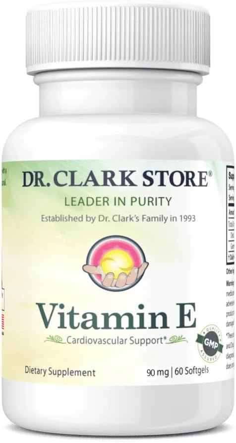 Dr Clark Store Delta Gold Tocotrienol Vitamina E – 90mg, 60 Cápsulas Blandas, Potente Antioxidante