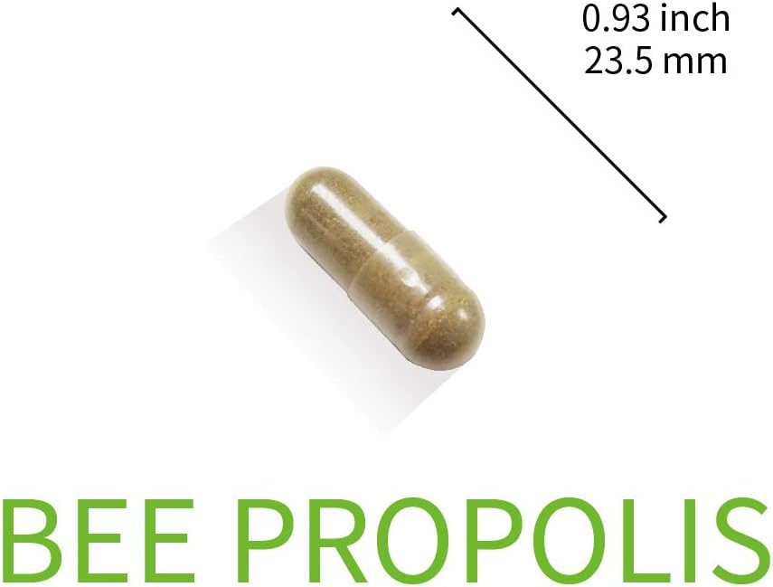 Lovita Propóleo Cápsulas | 800 mg, Concentración 5:1 | Extracto Natural de Propóleo de Abeja | 90 Cápsulas Vegetales (3 Meses)