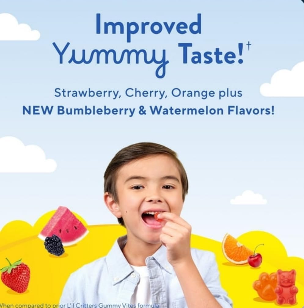 Gummy Vites Multivitamínico Infantil, 300 Gominolas – Nutrición Diaria Esencial para Niños