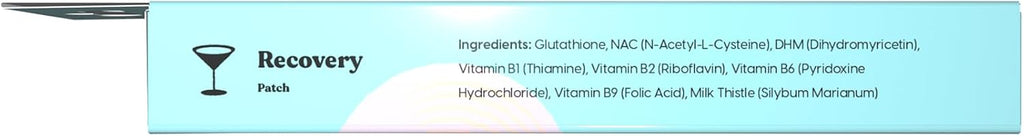The Patch Brand Parches de Recuperación | Apoyo para la Mañana Siguiente con Vitamina B1, DHM, Glutatión | Imprescindibles para Fiestas y Viajes | Parches Resistentes al Agua de Larga Duración