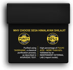 Sesa Himalayan Shilajit Resin – 100% Ayurvédico, 50 dosis de 400 mg con 80+ Minerales Traza y Ácido Fúlvico