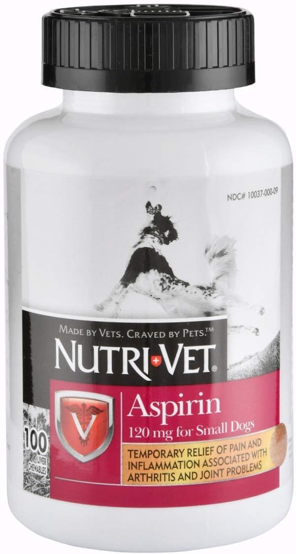 Nutri-Vet Aspirin for Small Dogs, 100 Tablets