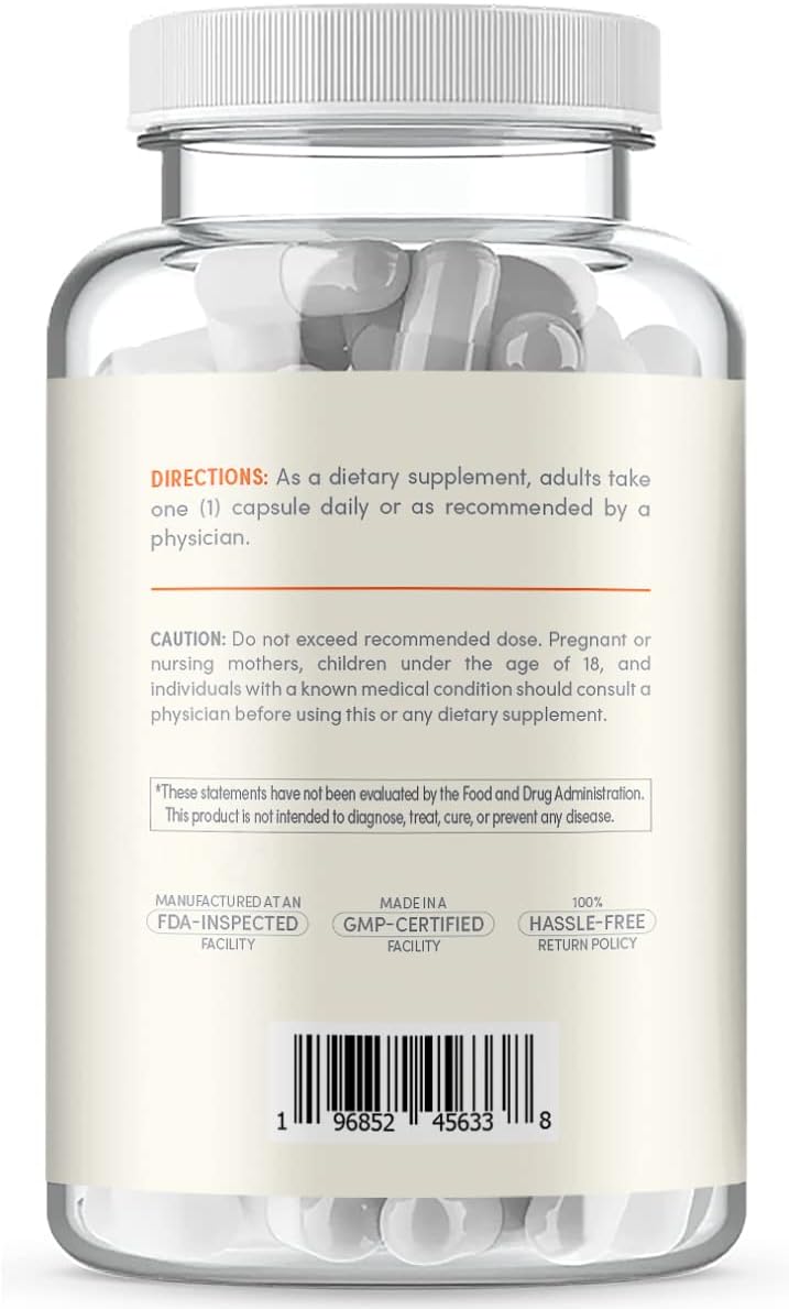 Extra Strength SAMe 500 mg - S-Adenosil-L-Metionina - Suplemento de Alta Absorción para Articulaciones y Estado de Ánimo