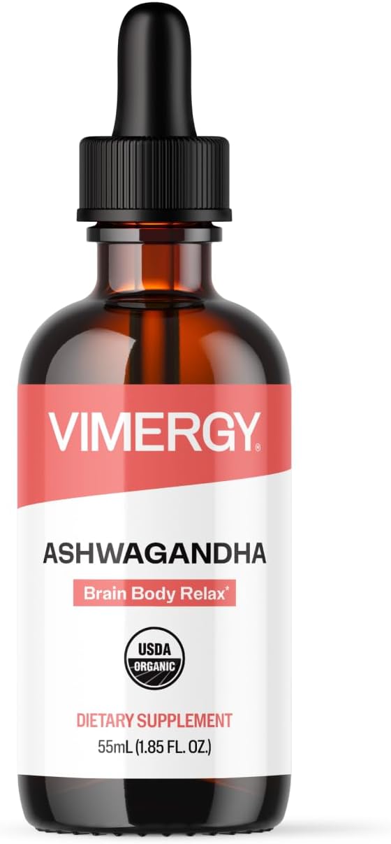 Vimergy Extracto Líquido de Ashwagandha Orgánico USDA – 55 ml