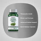Piping Rock Senna Leaves Cápsulas | 1800mg | 100 Count | Senna Leaf Extract