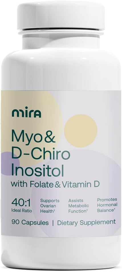 MIRA Suplemento para SOP con Myo Inositol y D-Chiro Inositol 40:1 - 90 Cápsulas