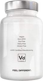 Amen Vitamina D3, K2 y Zinc con Mezcla de Frutas Orgánicas - 5000 UI D3, 90 mcg K2, 30 mg Zinc - Vegano, Non-GMO - 60 Cápsulas