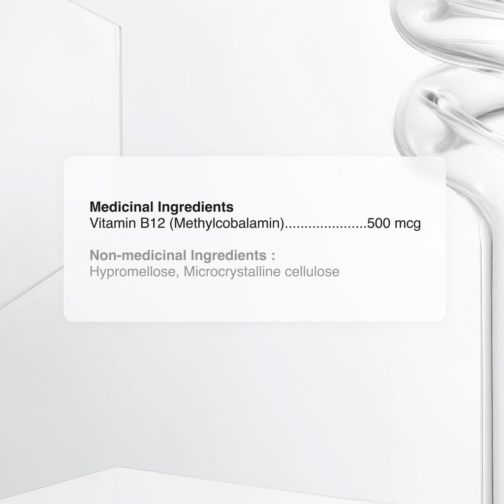 Biogenique Vitamina B12 Metilcobalamina 500 mcg - 90 Cápsulas