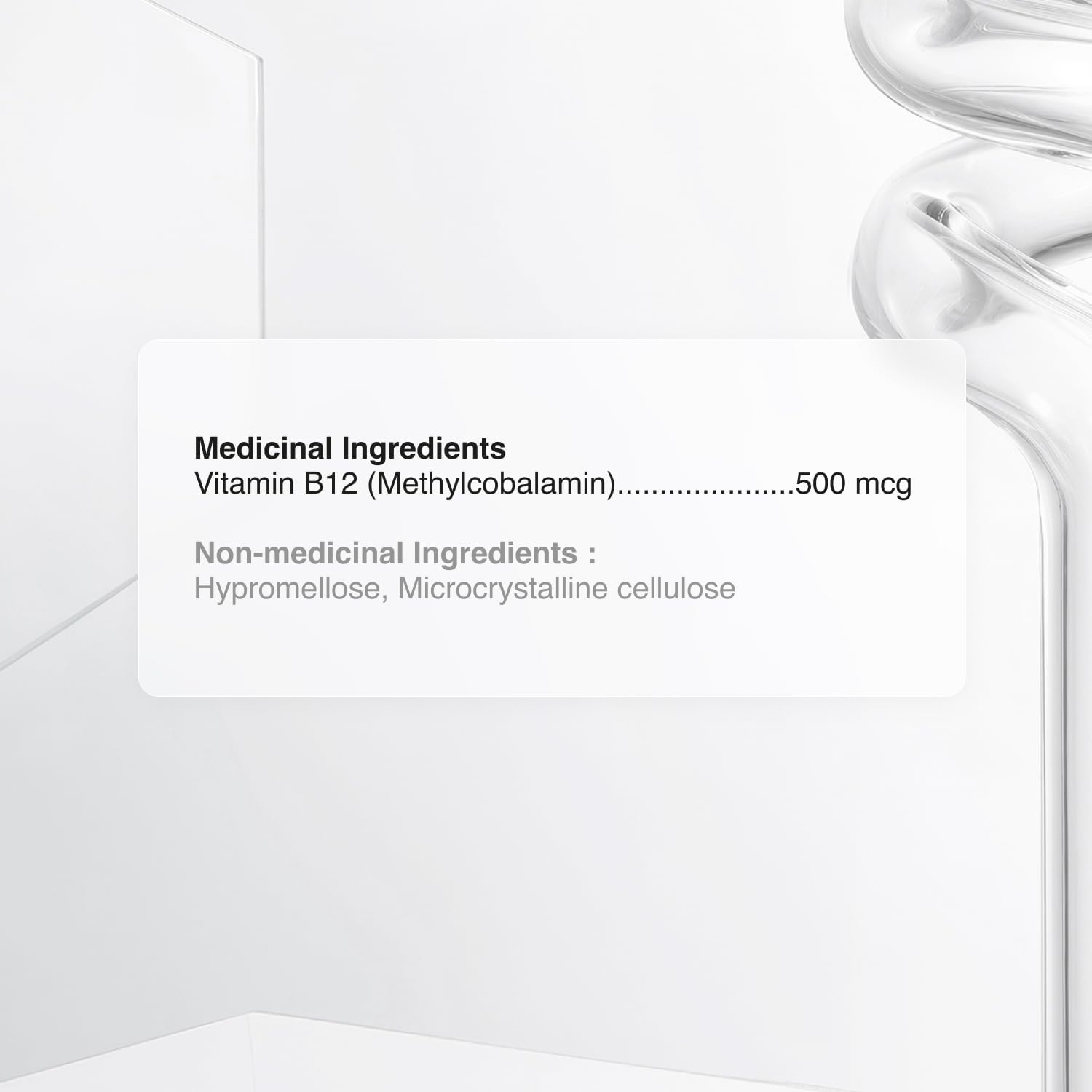 Biogenique Vitamina B12 Metilcobalamina 500 mcg - 90 Cápsulas