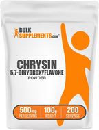 BulkSupplements Chrysin en Polvo - 5,7-Dihidroxiflavona, 500 mg por ración, 25 g