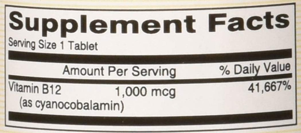 Mason Natural Vitamina B-12 1000mcg Comprimidos Sublinguales - 100 Unidades
