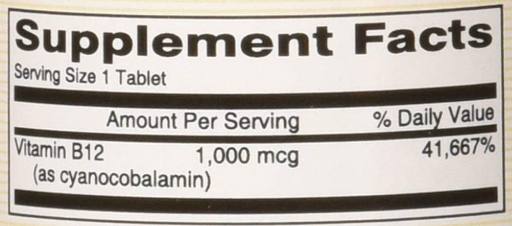 Mason Natural Vitamina B-12 1000mcg Comprimidos Sublinguales - 100 Unidades
