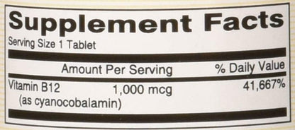 Mason Natural Vitamina B-12 1000mcg – Formación normal de glóbulos rojos: Esencial para mantener unos niveles – Image 3