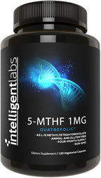5-MTHF Methylfolate 1 mg, Quatrefolic® | 120 Cápsulas | Complemento Alimenticio con Folato Activado