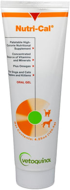Vetoquinol Nutri-Cal - Gel Nutricional Hipercalórico para Perros y Gatos - 120 g (4.25 oz)
