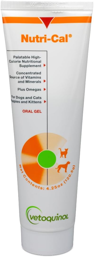 Vetoquinol Nutri-Cal - Gel Nutricional Hipercalórico para Perros y Gatos - 120 g (4.25 oz)